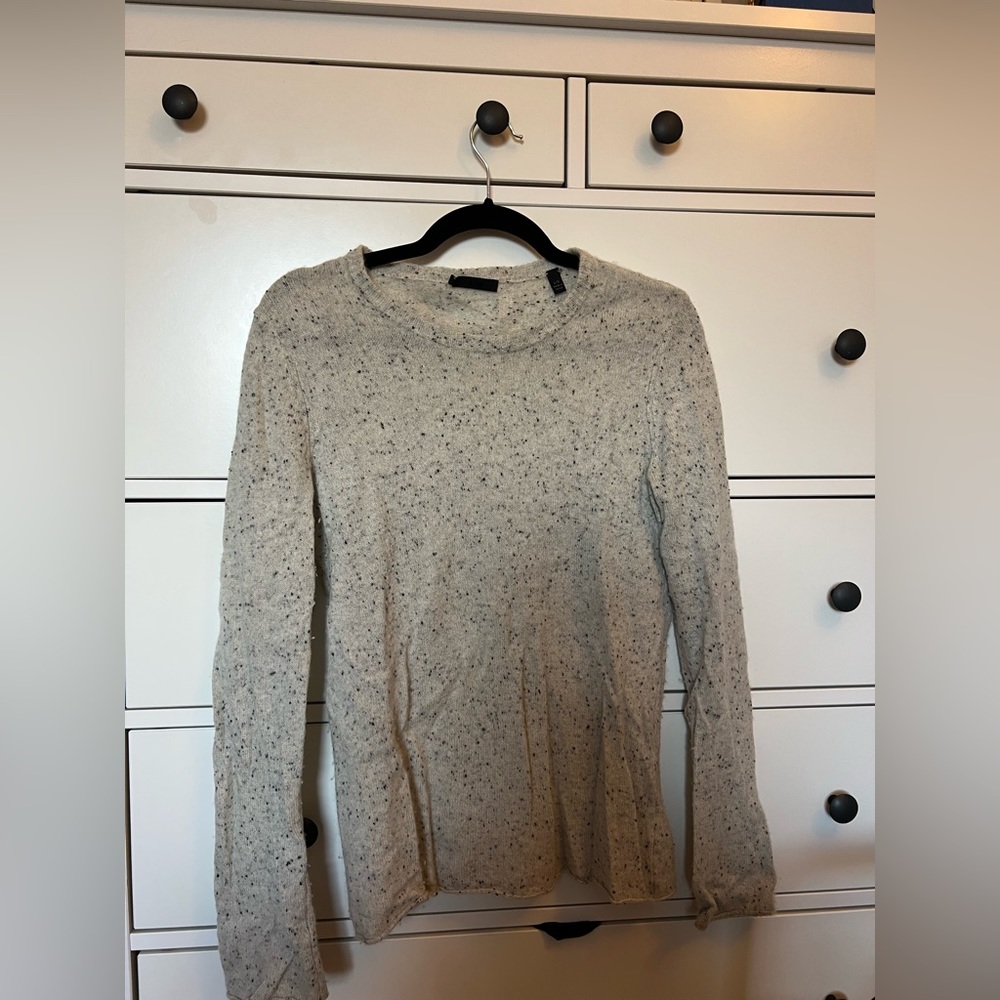 ATM cashmere sweater - cream colored with speckle.